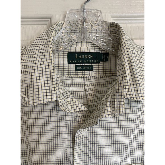 Vintage Y2K Ralph Lauren 100% Cotton Crest Sz Small Plaid - Picture 2 of 9